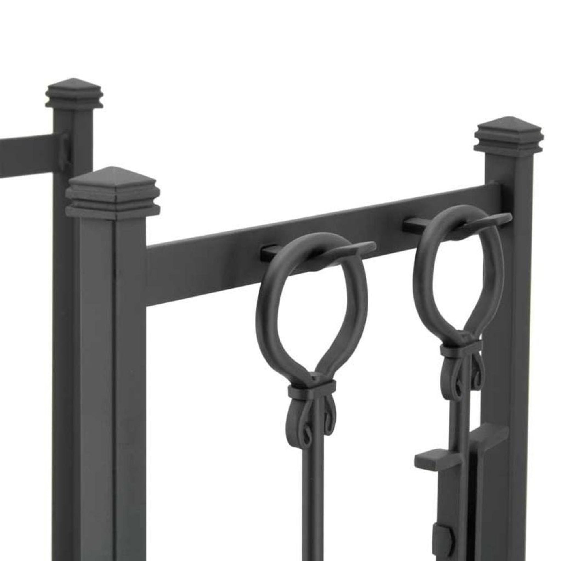 Napa Forge by Pilgrim 32" Black Contemporary Hearth Center