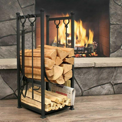 Napa Forge by Pilgrim 32" Black Contemporary Hearth Center