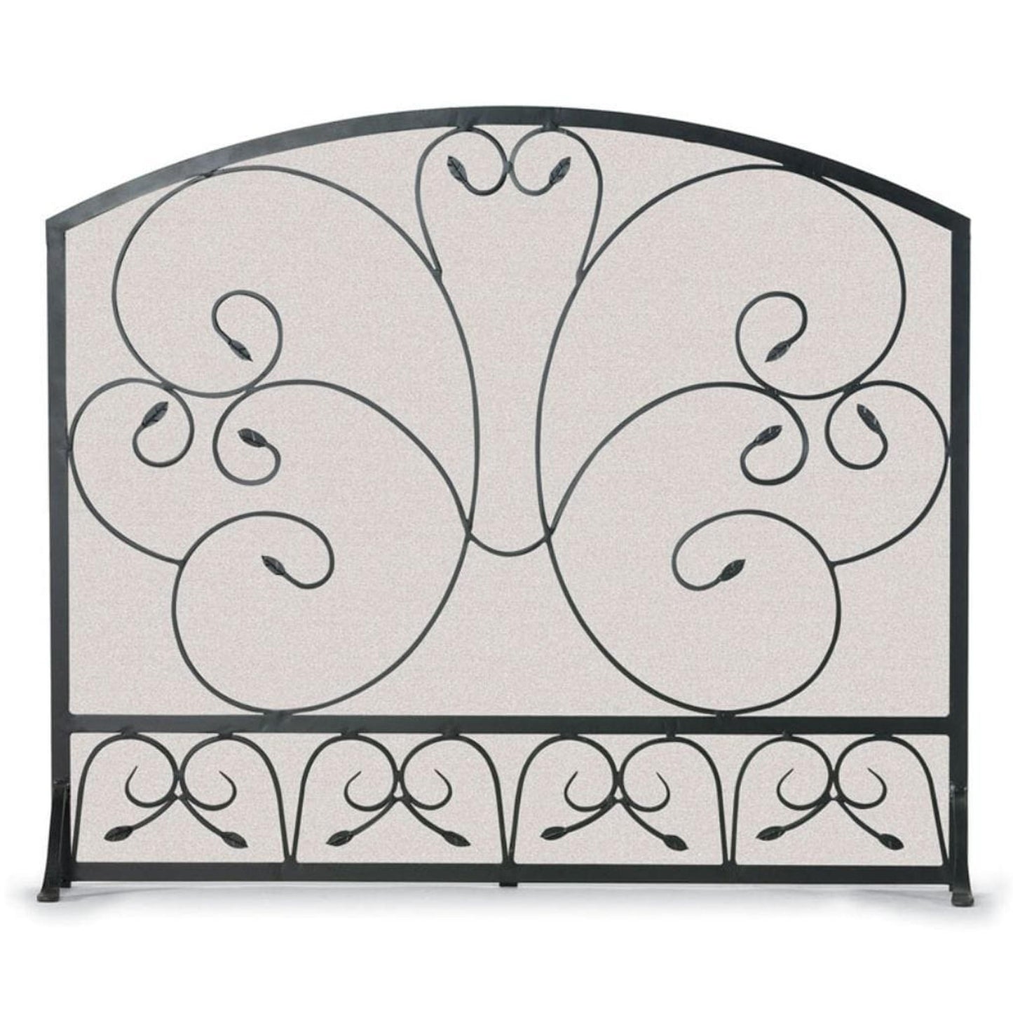 Napa Forge by Pilgrim 37" Black Country Scroll Arch Flat Panel Screen
