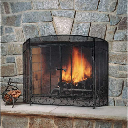 Napa Forge by Pilgrim 52" Renaissance 3 Panel Screen with Doors