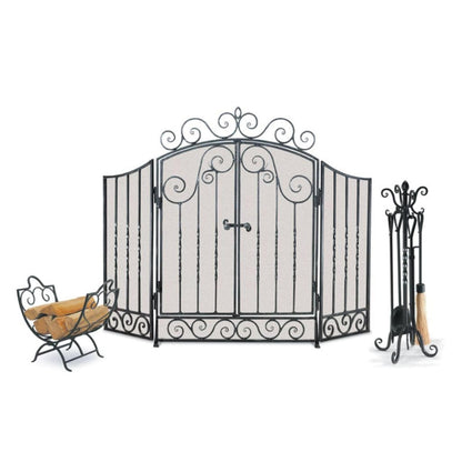 Napa Forge by Pilgrim 54" Vienna 3 Panel Screen with Doors