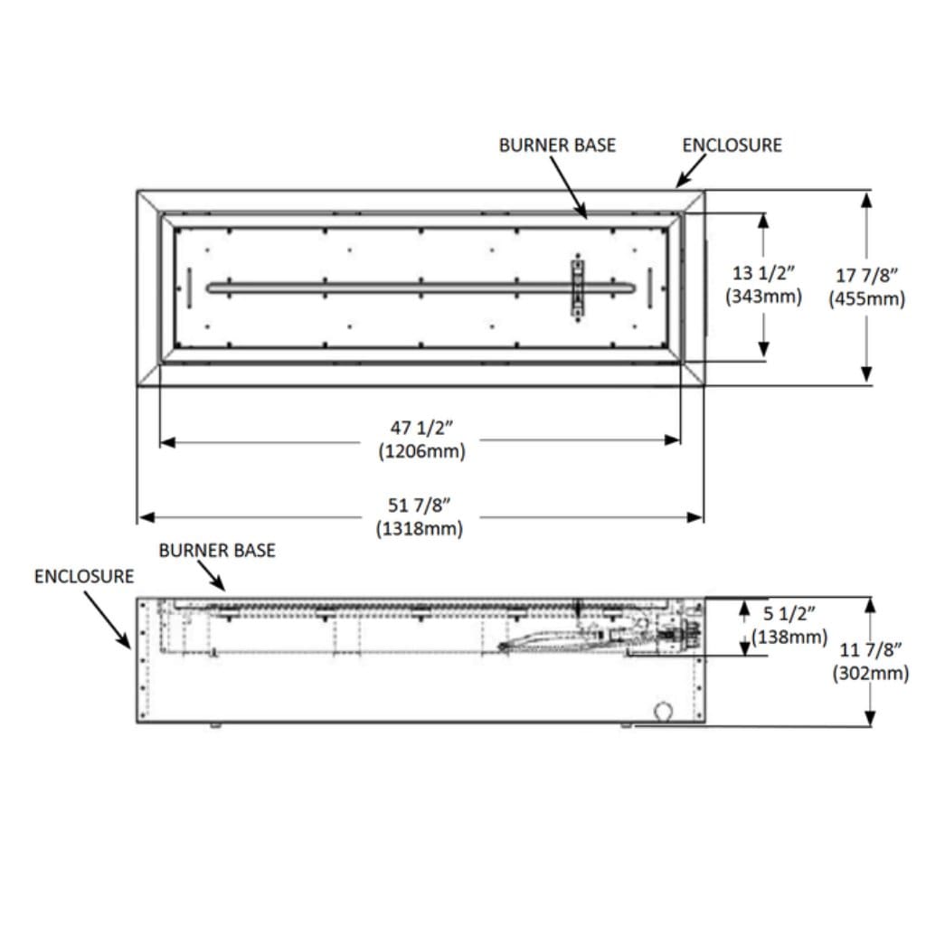 Napoleon 52" Linear Patioflame Outdoor Gas Fire Pit