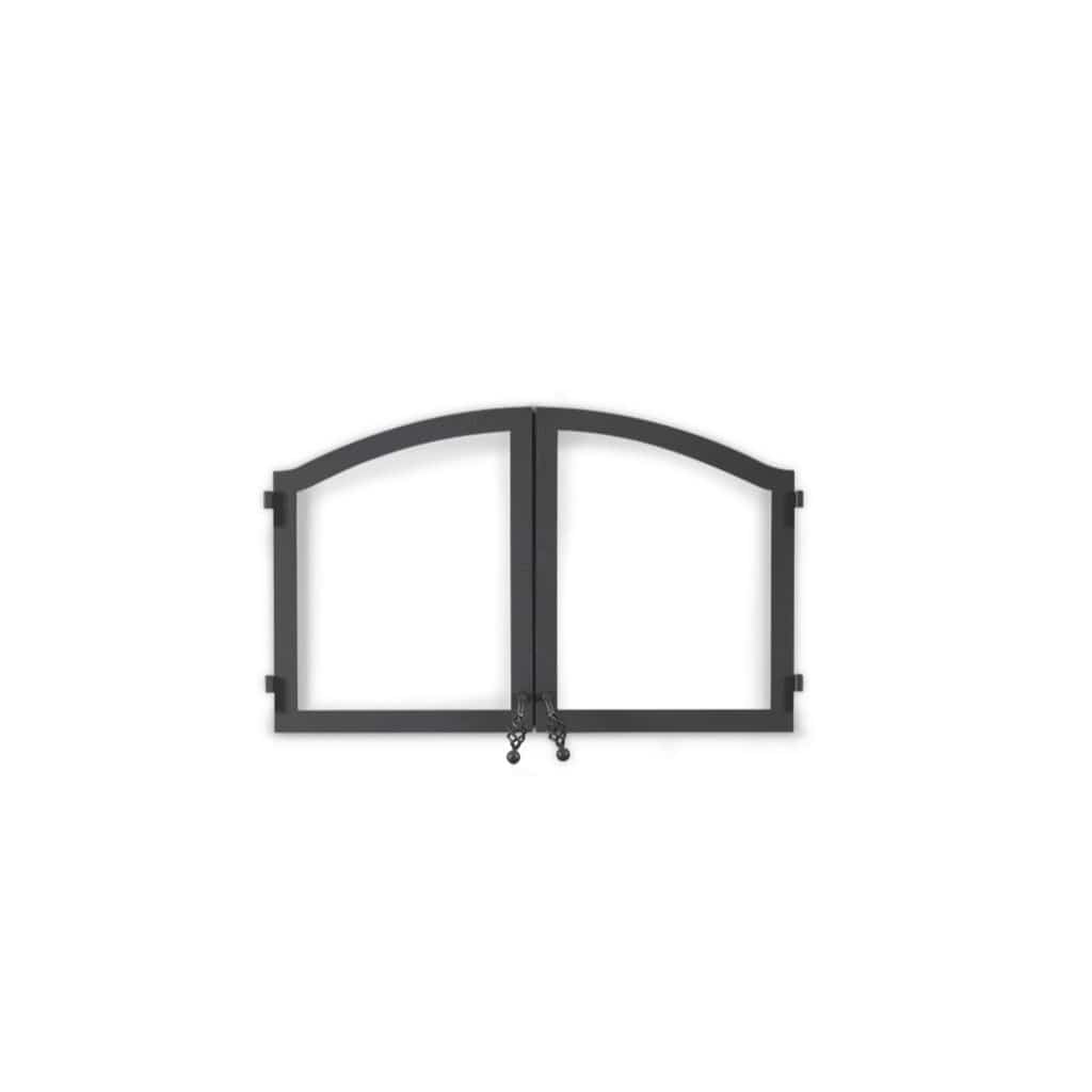 NZ6000 / Black Napoleon Arched Door Kit for High Country 3000 / 6000 Wood Fireplaces