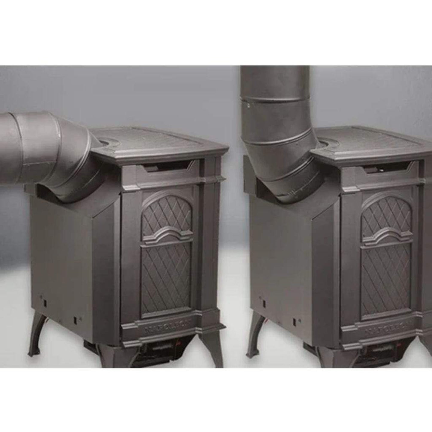 Napoleon Arlington 19" Porcelain Majolica Brown Direct Vent Cast Iron Gas Stove With Electronic Ignition