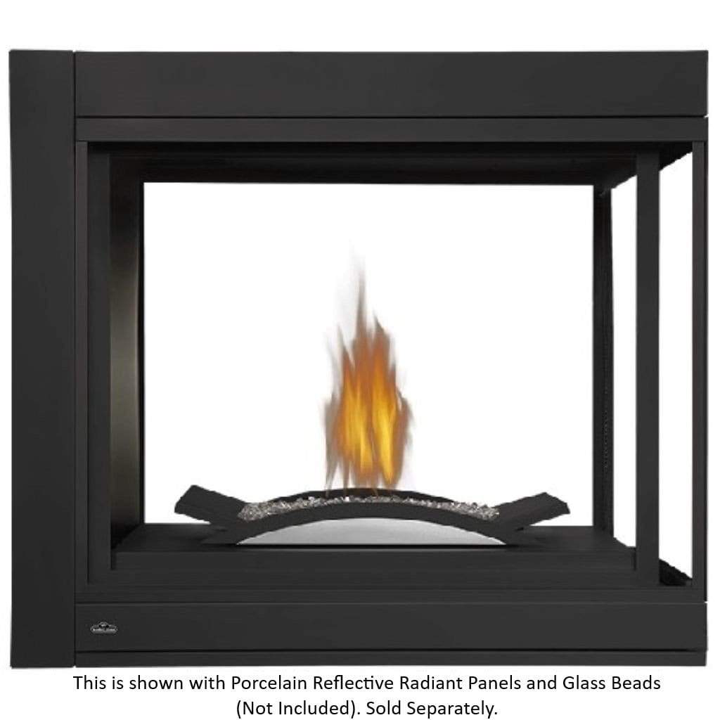 Napoleon Ascent 43" Multi-View Direct Vent Peninsula Gas Fireplace with Fire Cradle