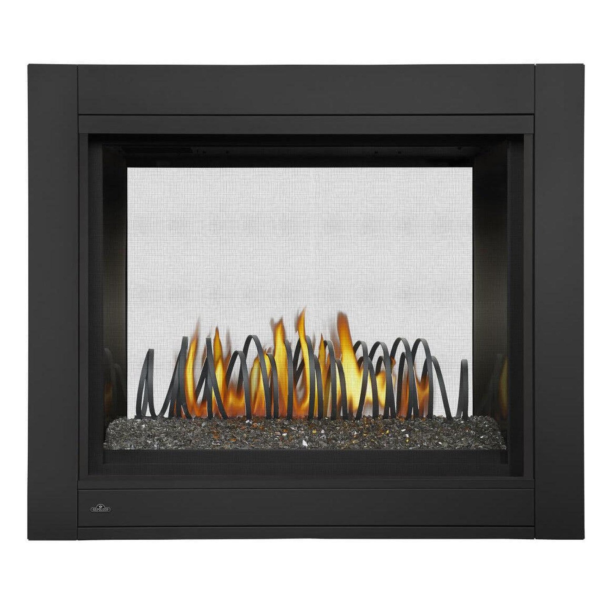 Napoleon Ascent Multi-View 45" Electronic Ignition, Natural Gas Direct Vent See Through Fireplace With Glass Ember Bed