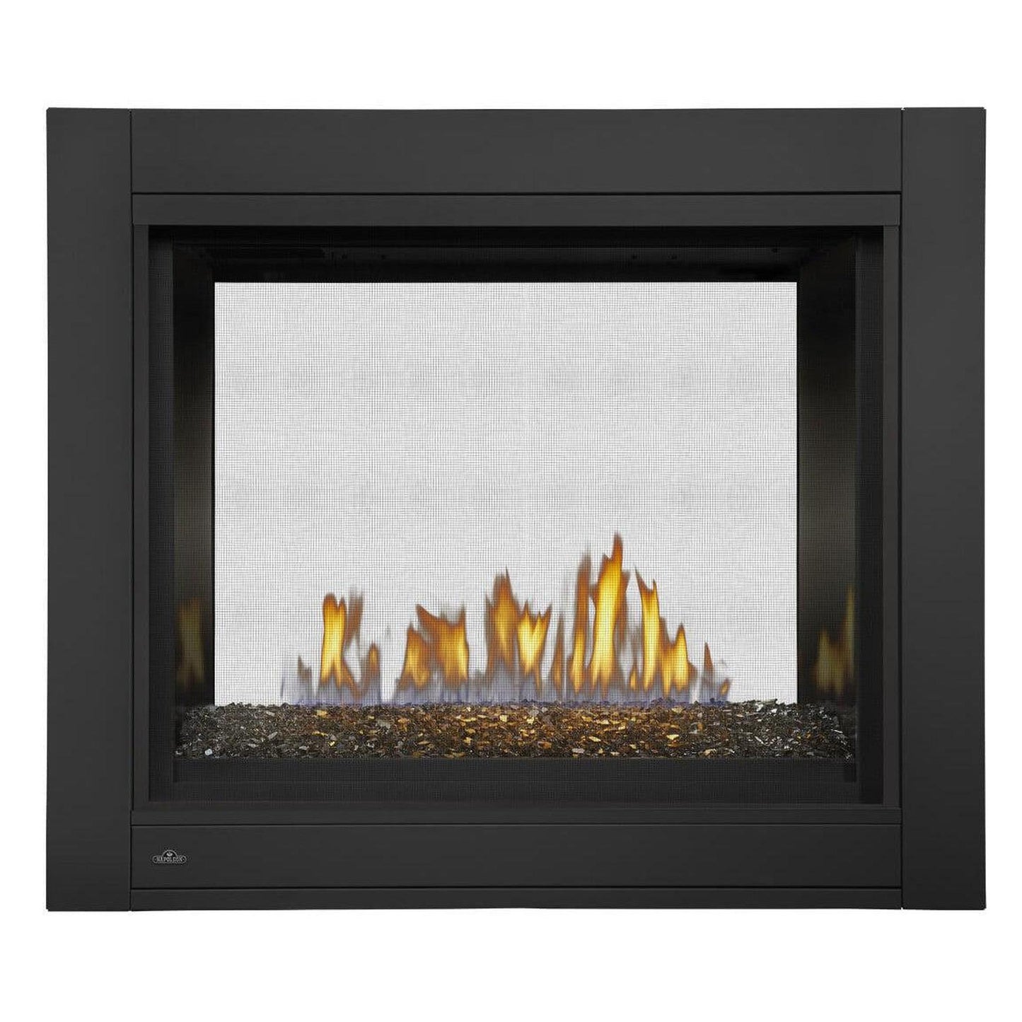 Napoleon Ascent Multi-View 45" Electronic Ignition, Natural Gas Direct Vent See Through Fireplace With Glass Ember Bed