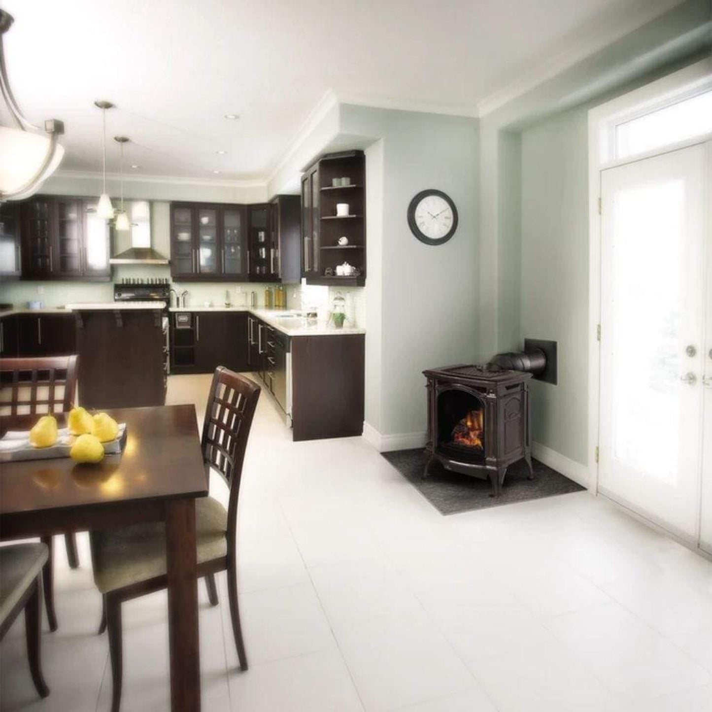 Napoleon Bayfield 24" Winter Frost Direct Vent Cast Iron Gas Stove