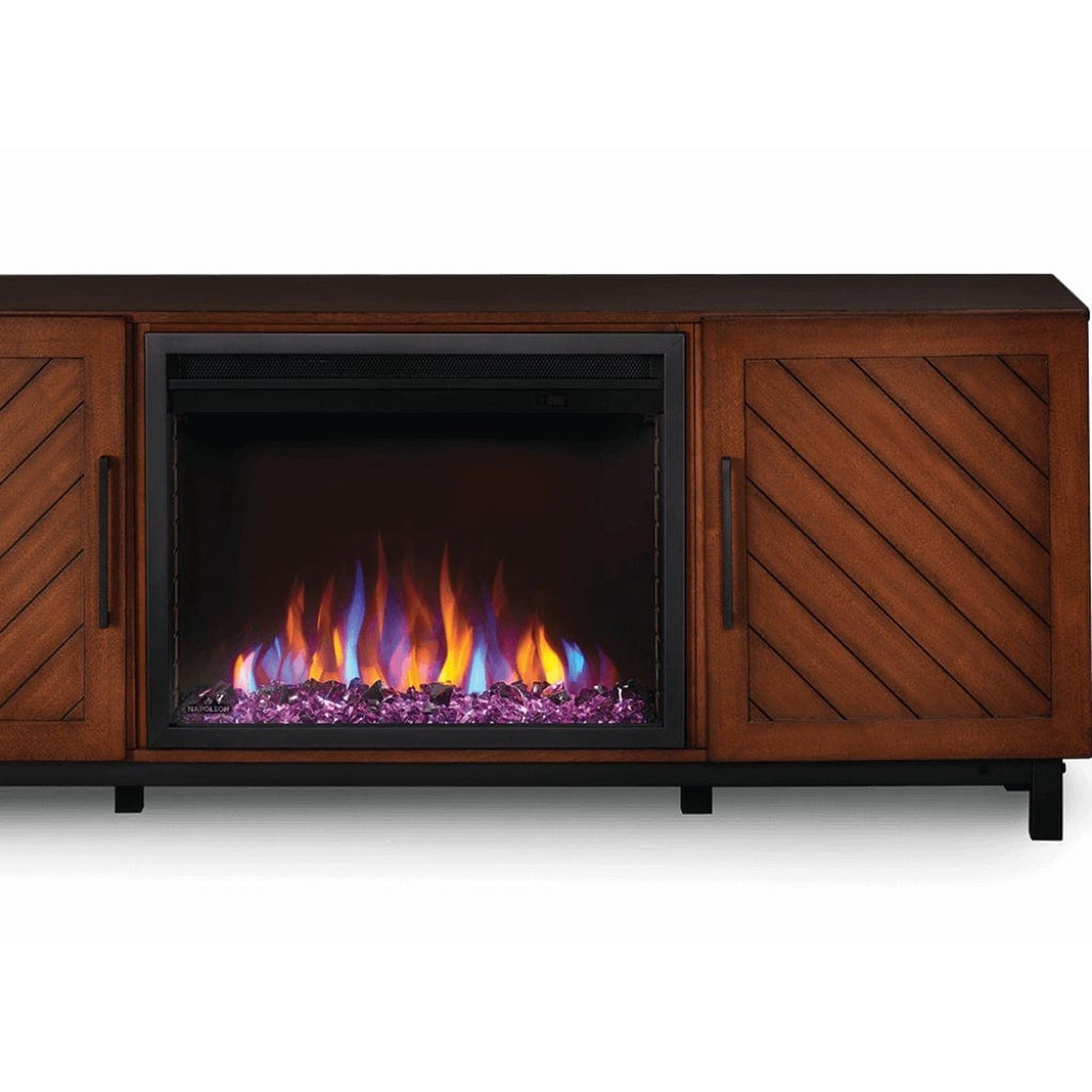 Napoleon Bella 65" Mantel Package With 26" Cineview Electric Firebox (Essential Series)