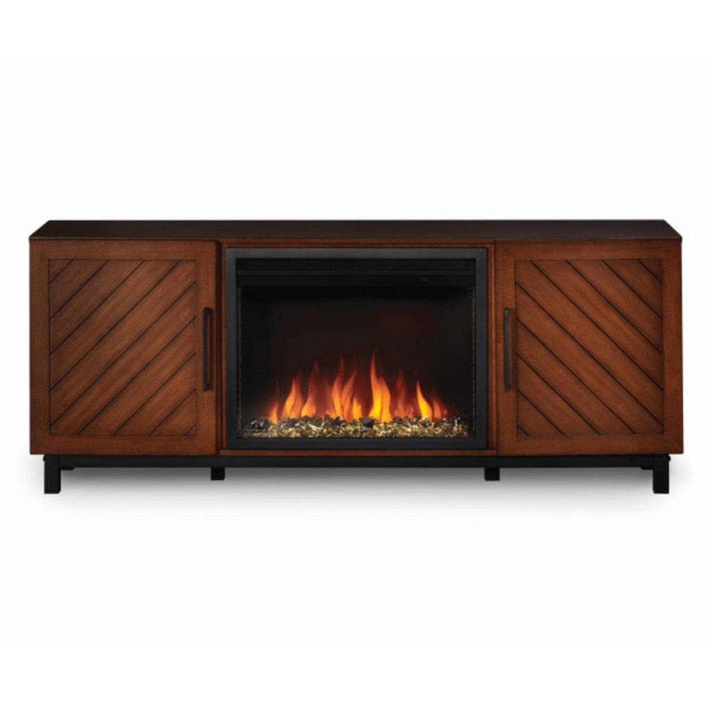 Napoleon Bella 65" Mantel Package With 26" Cineview Electric Firebox (Essential Series)