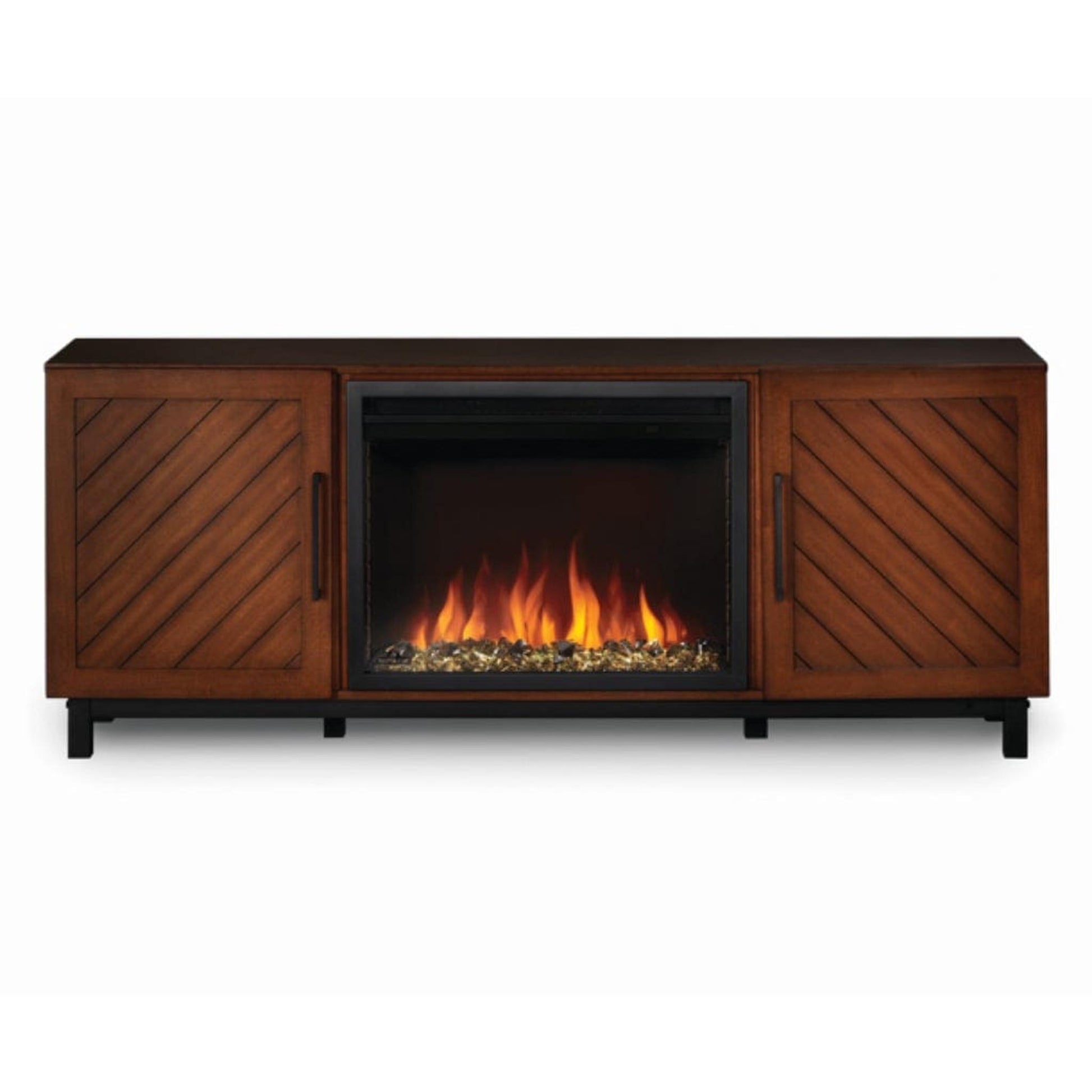 Napoleon Bella 65" Mantel Package With 26" Cineview Electric Firebox (Essential Series)