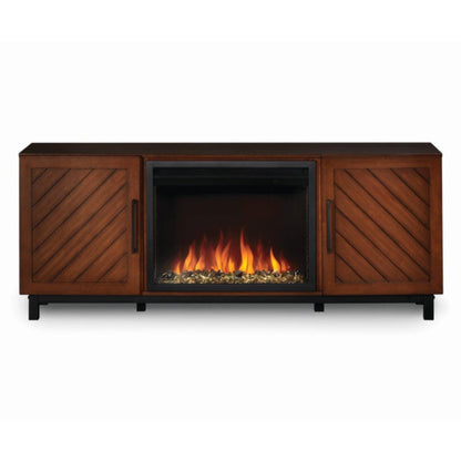 Napoleon Bella 65" Mantel Package With 26" Cineview Electric Firebox (Essential Series)