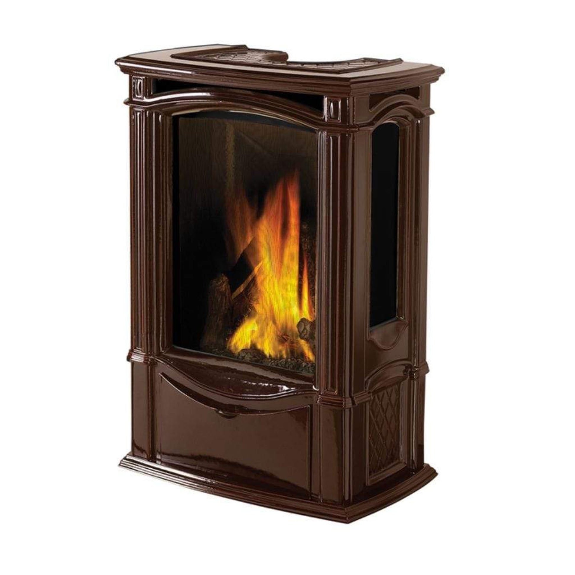 Napoleon Castlemore 24" Winter Frost Direct Vent Cast Iron Gas Stove