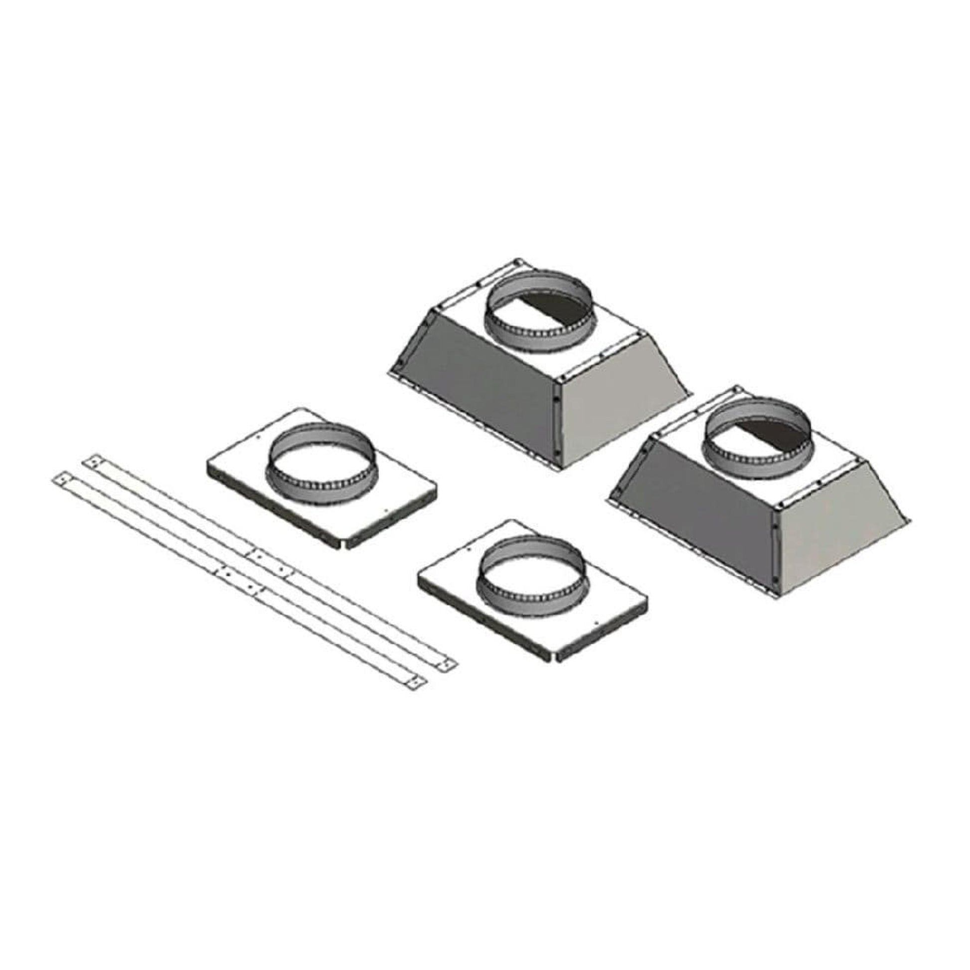 Napoleon Ducted Heat Management Termination Plates for 62/74" Vector Series Direct Vent Fireplaces