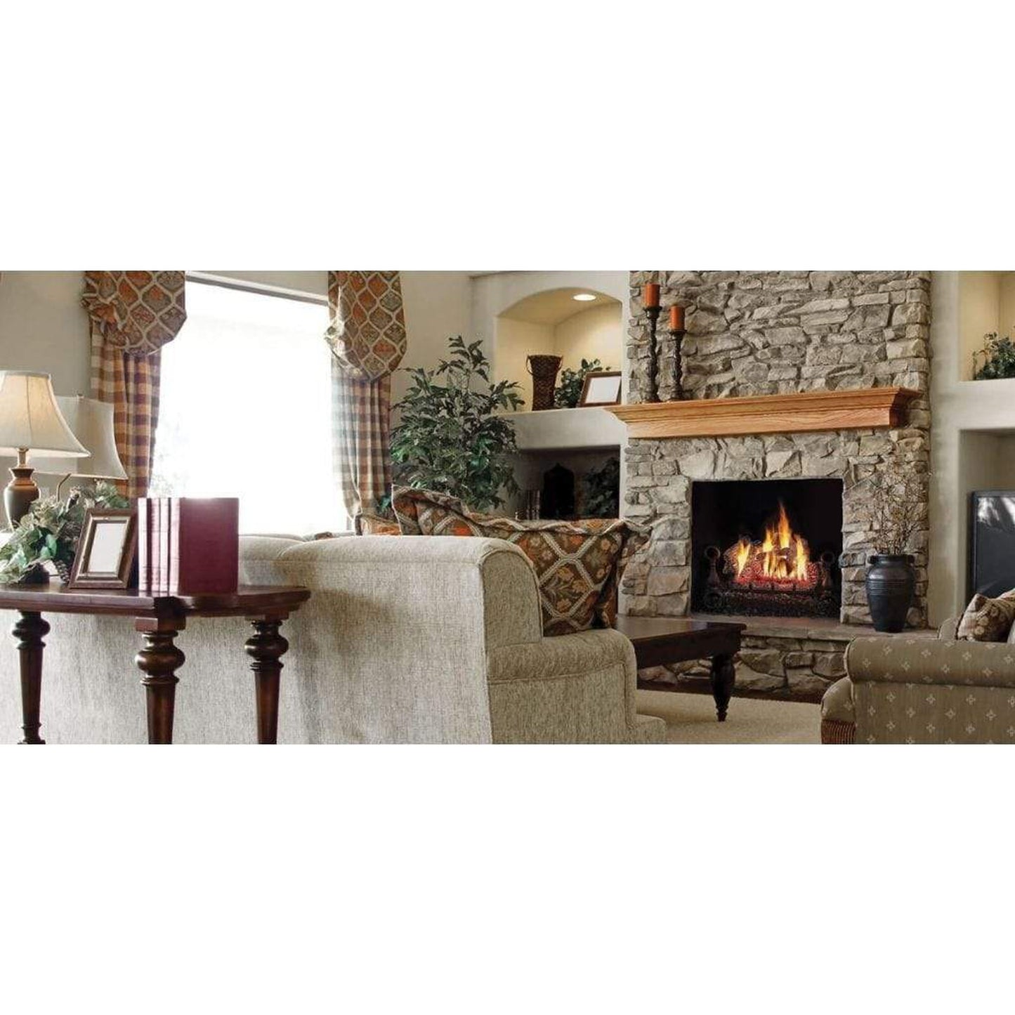 Napoleon Fiberglow 18" Vent-Free Propane Gas Log Set With Millivolt Ignition
