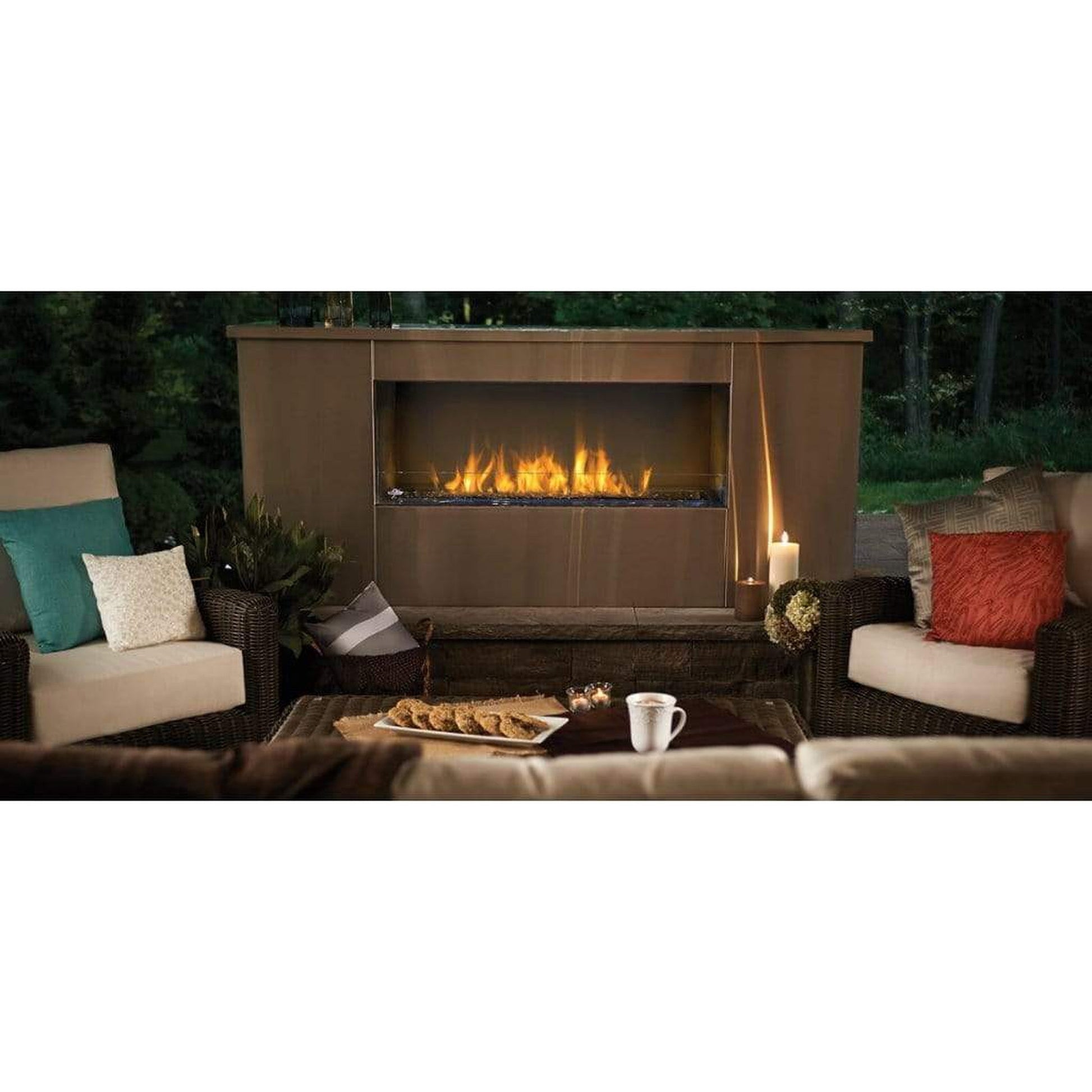 Napoleon Galaxy 51" Single-Sided Outdoor Linear Vent Free Natural Gas Fireplace