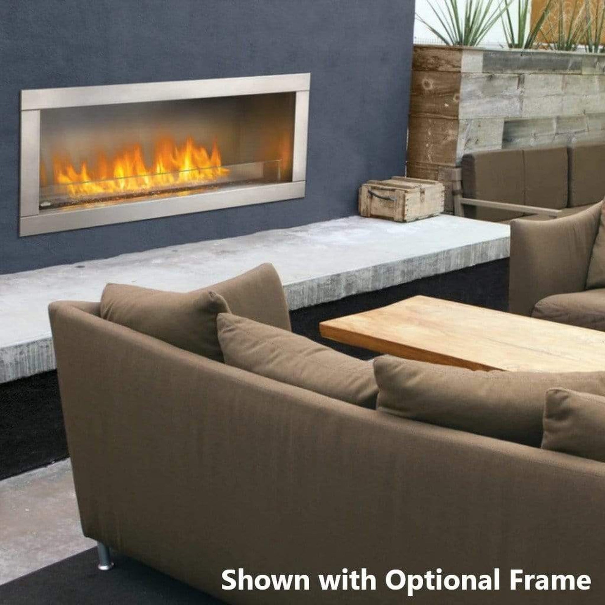 Napoleon Galaxy 51" Single-Sided Outdoor Linear Vent Free Natural Gas Fireplace