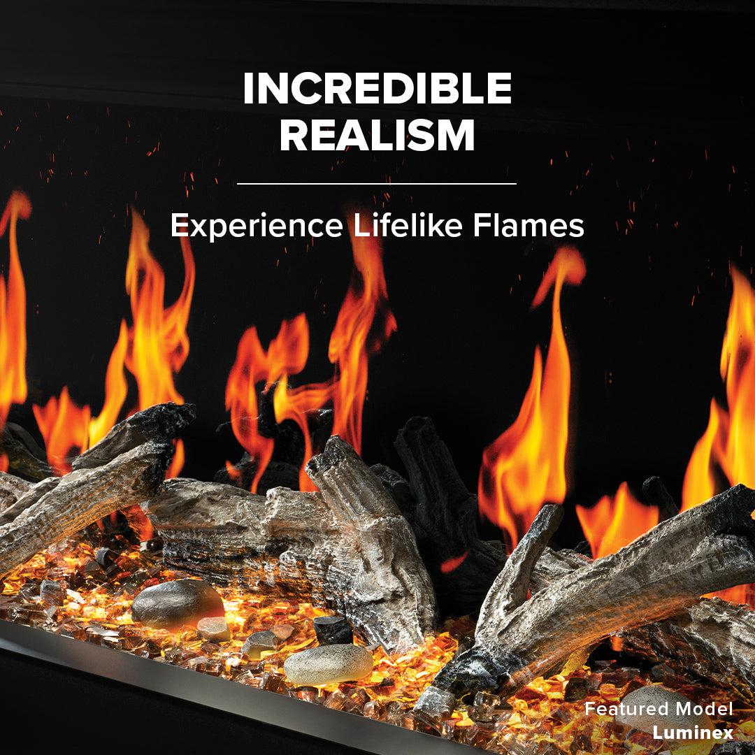 Napoleon Luminex 65" LCD Built-in Linear Electric Fireplace