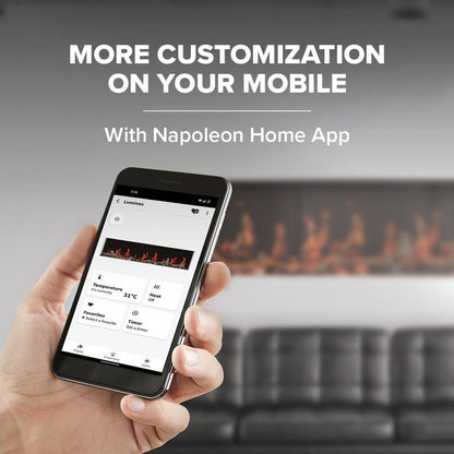 Napoleon Luminex 65" LCD Built-in Linear Electric Fireplace