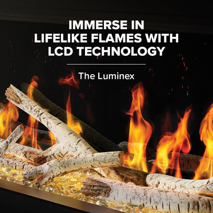 Napoleon Luminex 65" LCD Built-in Linear Electric Fireplace