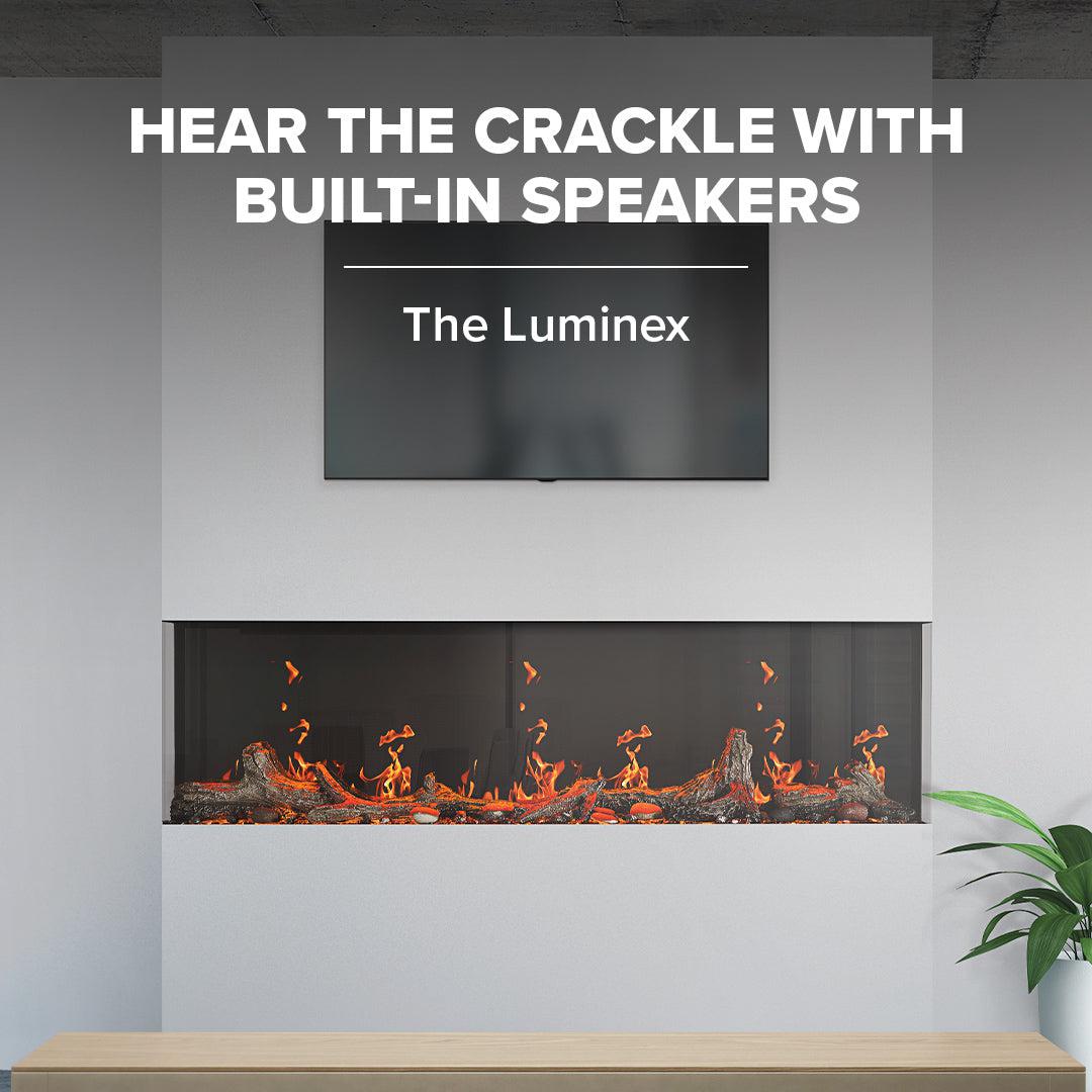 Napoleon Luminex 65" LCD Built-in Linear Electric Fireplace