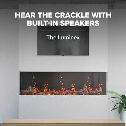 Napoleon Luminex 65" LCD Built-in Linear Electric Fireplace