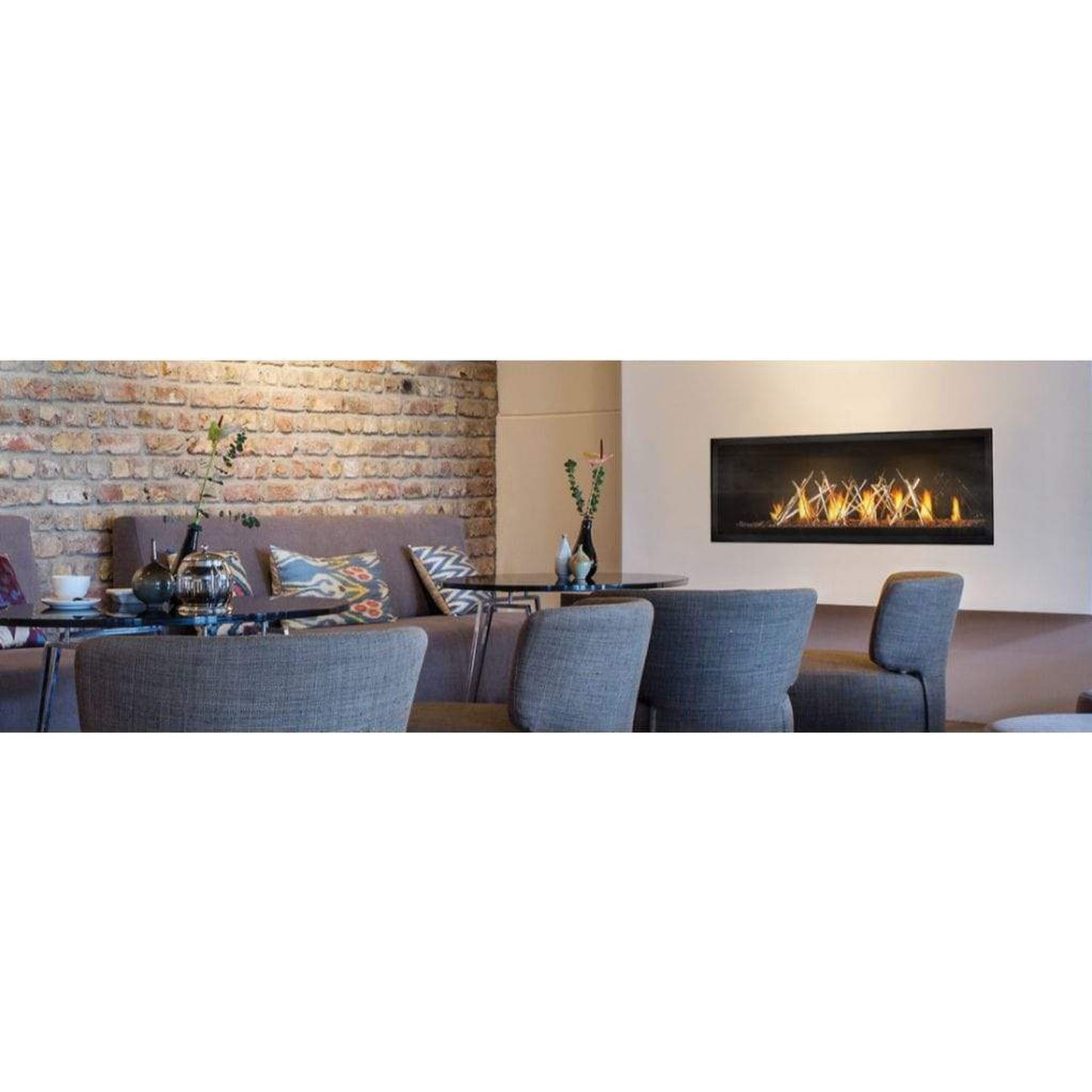 Napoleon Luxuria 62" Single Sided Linear Direct Vent Natural Gas Fireplace