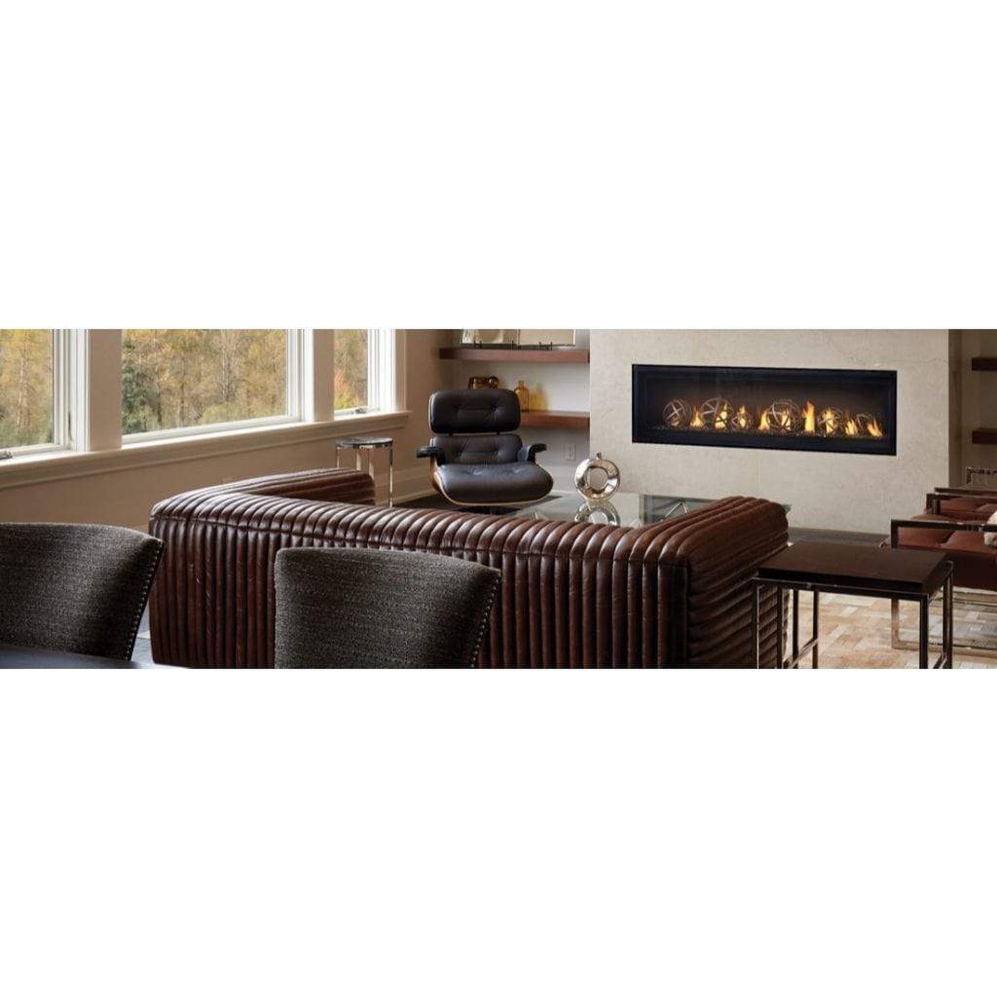 Napoleon Luxuria 62" Single Sided Linear Direct Vent Natural Gas Fireplace