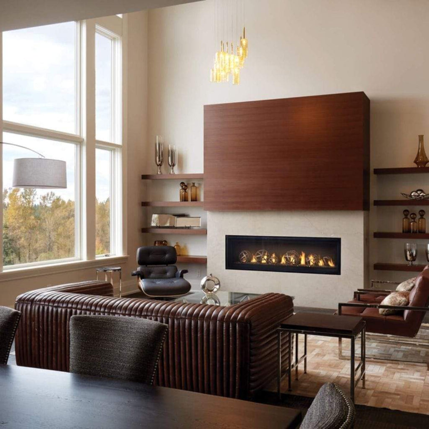 Napoleon Luxuria 62" Single Sided Linear Direct Vent Natural Gas Fireplace