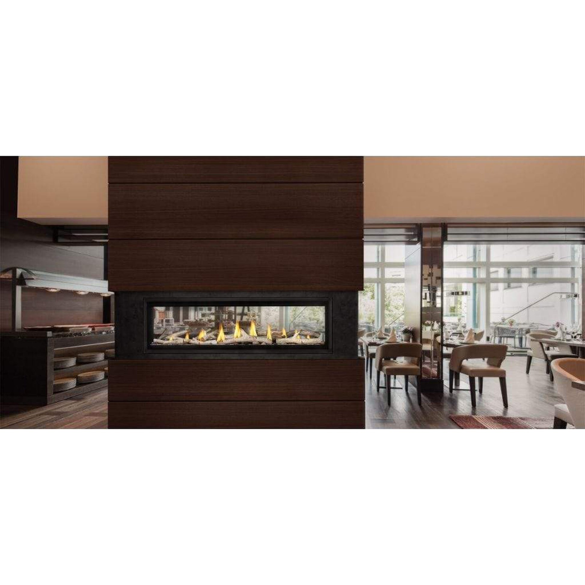 Napoleon Luxuria 74" See-Through Linear Direct Vent Gas Fireplace