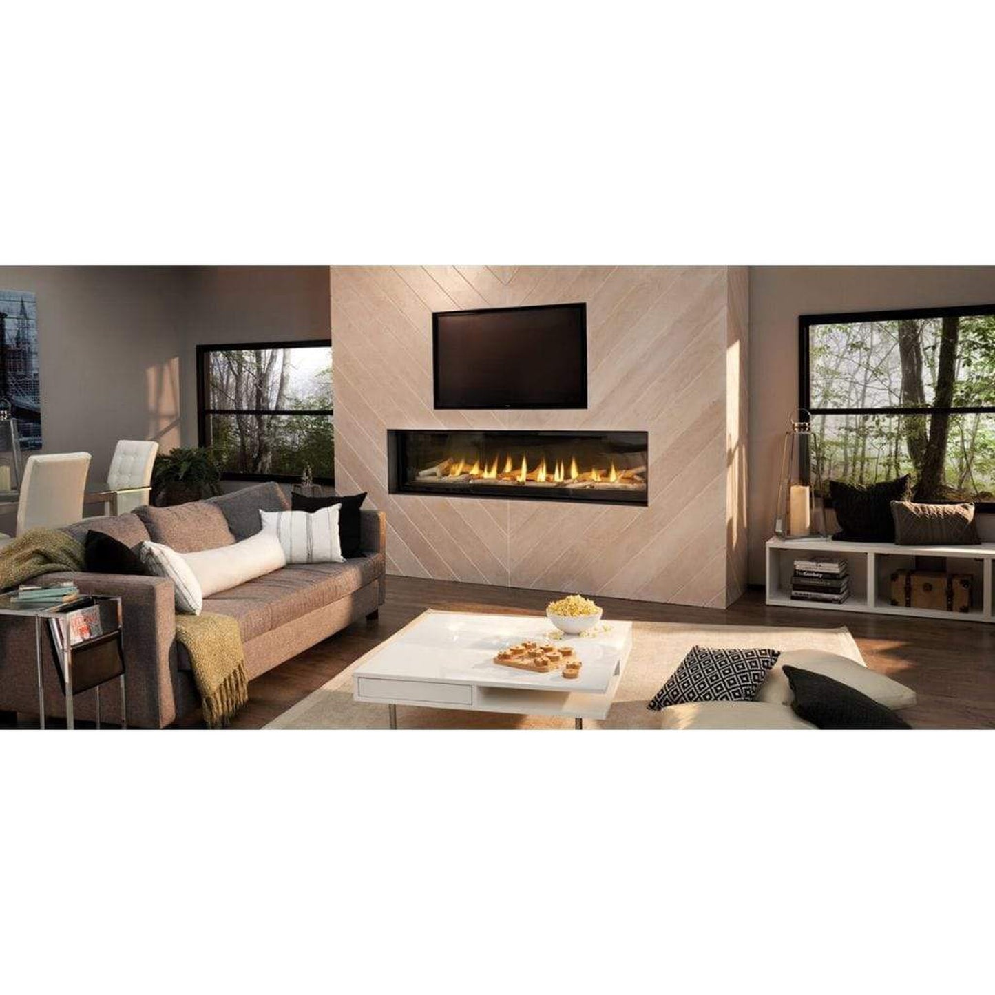 Napoleon Luxuria 74" Single Sided Linear Direct Vent Gas Fireplace