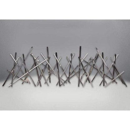 Napoleon Nickel Plated Stix Designer Fire Art for Direct Vent Fireplace