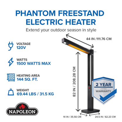 Napoleon Phantom 82" Freestand Outdoor Electric Infrared Heater