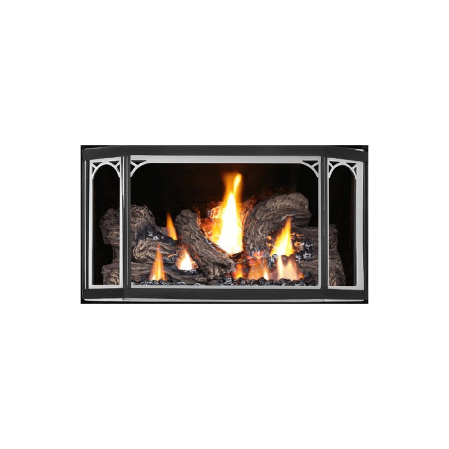 Napoleon Satin Chrome Decorative Doors For Havlock Direct Vent Gas Stove
