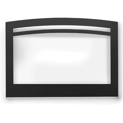 Napoleon Small Arched 3-Sided Black Faceplate for Rosedale 3 Gas Insert