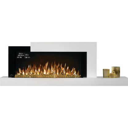 Napoleon Stylus Cara Elite 59" Wall-Mounted Electric Fireplace With Shelf