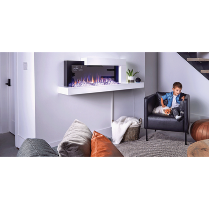 Napoleon Stylus Cara Elite 59" Wall-Mounted Electric Fireplace With Shelf