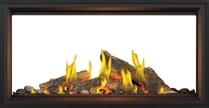 Napoleon Tall Linear Vector 50" See Through Direct Vent Natural Gas Fireplace With Luminous Logs