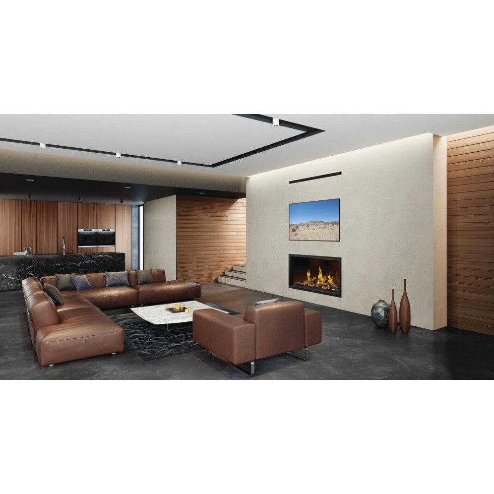 Napoleon Tall Linear Vector 50" Single Sided Direct Vent Natural Gas Fireplace With Luminous Logs