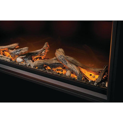 Napoleon Tall Linear Vector 50" Single Sided Direct Vent Natural Gas Fireplace With Luminous Logs