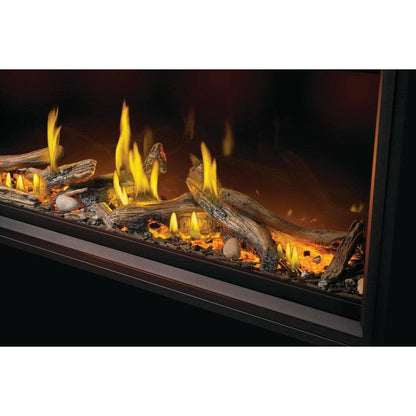 Napoleon Tall Linear Vector 50" Single Sided Direct Vent Natural Gas Fireplace With Luminous Logs