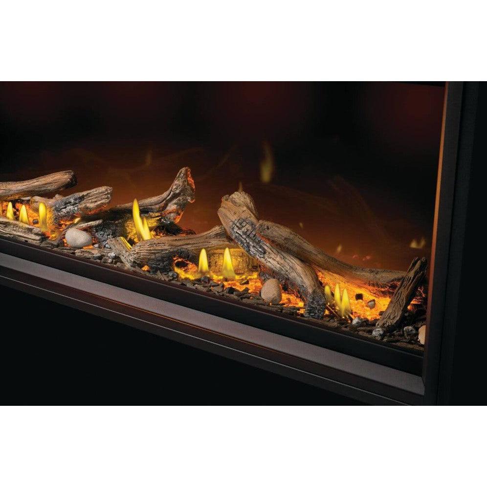 Napoleon Tall Linear Vector 50" Single Sided Direct Vent Natural Gas Fireplace With Luminous Logs