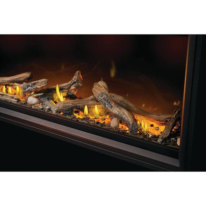 Napoleon Tall Linear Vector 50" Single Sided Direct Vent Natural Gas Fireplace With Luminous Logs