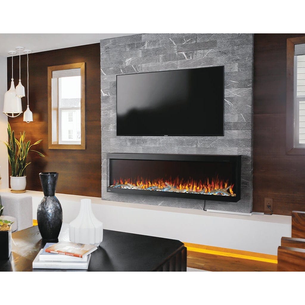Napoleon Trivista Pictura 60" 3-Sided Wall Mount Electric Fireplace