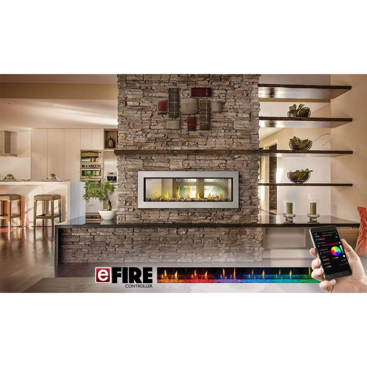 Napoleon Vector 50" See-Through Linear Direct Vent Gas Fireplace