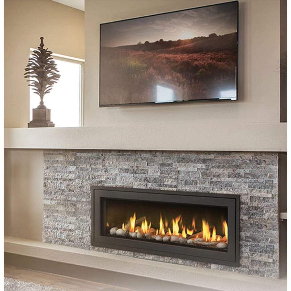Heat & Glo True 50 Single-Sided Direct Vent Gas Fireplace with Stratford  Brick Liner