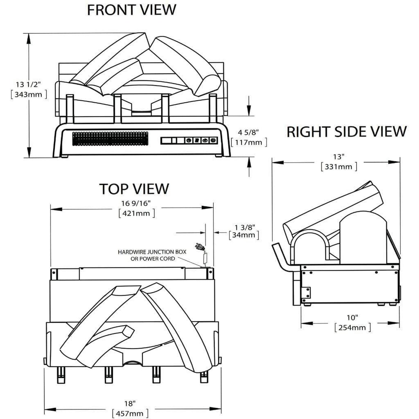 Napoleon Woodland 18" Electric Fireplace Vent-Free Log Set Insert