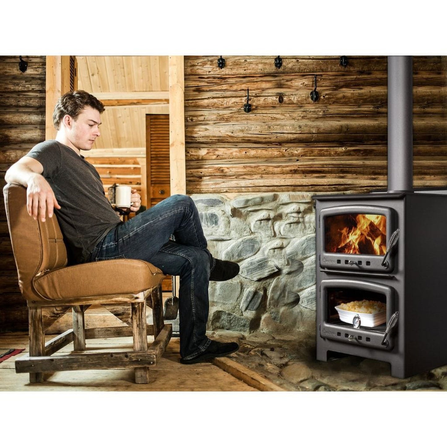 Nectre N350 Small Wood Cook Stove - Rocky Mountain Stove & Fireplace