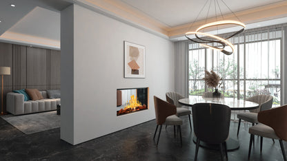 Modern Flames Nova Clear 48" See-Through Laser Projection Electric Fireplace