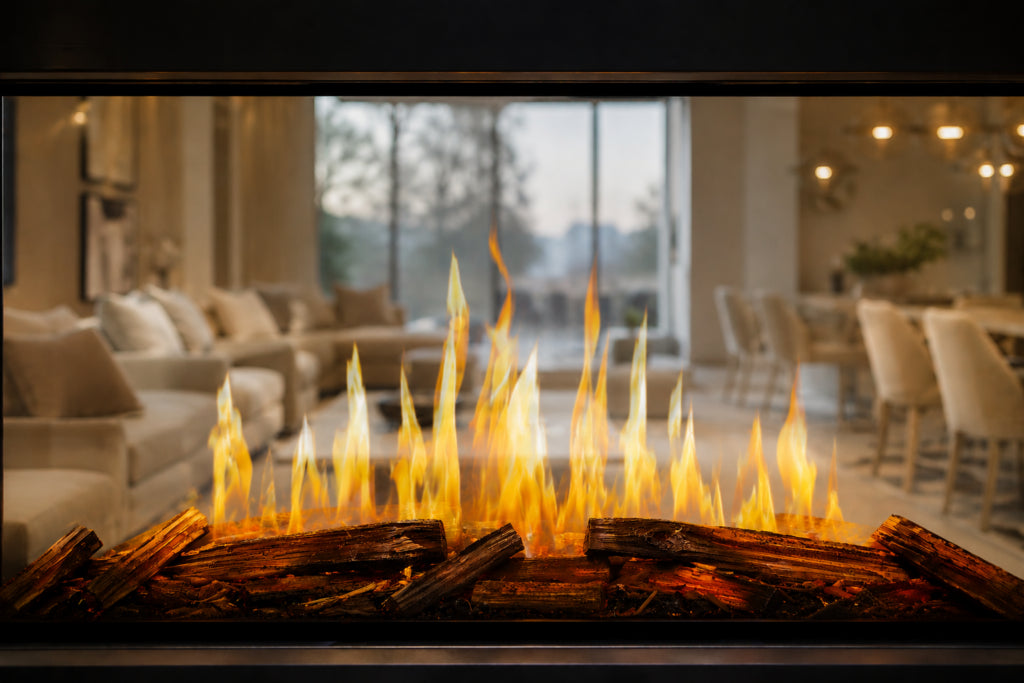 Modern Flames Nova Clear 48" See-Through Laser Projection Electric Fireplace